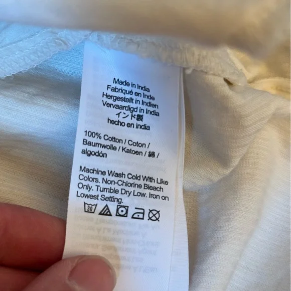 Madewell Corduroy Long-Sleeve Mini Shirtdress 100% Cotton Size Large - Picture 11 of 14